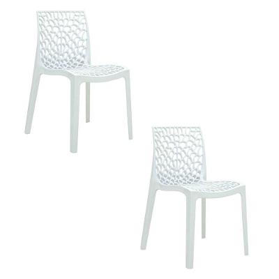 Cadeira Sala De Jantar Kit 2 Gruvyer Branco R02 - D'rossi