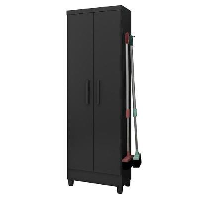 Armário Multiuso 2 Portas 879 Preto Fosco - Qmovi Preto Fosco