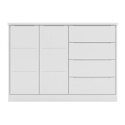 Cômoda Infantil Pérola Com 2 Portas E 4 Gavetas Branco - Phoenix Baby Branco
