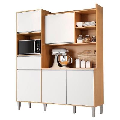 Cozinha Compacta Isabel 5 Portas E 1 Gaveta Amêndoa-branco - Ajl Móveis Amêndoa-branco