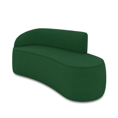 Sofá 3 Lugares Orgânico 180 Cm Morgan Suede Verde D03 - D'rossi