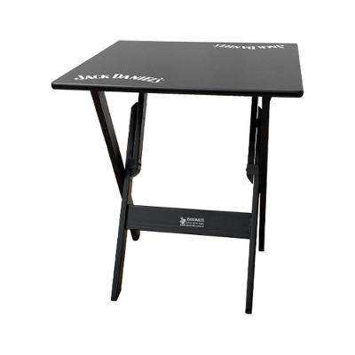 Mesa Dobrável 70x70 Madeira Personalizada Jack Preta - Tarimatã