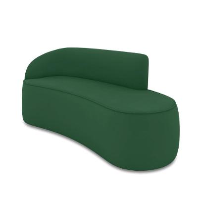 Sofá 3 Lugares Orgânico 180 Cm Morgan Veludo Verde D03 - D'rossi