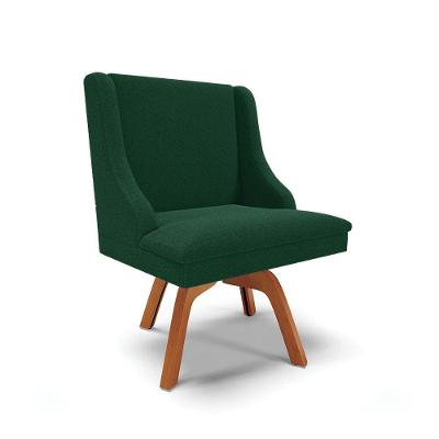 Cadeira Sala De Jantar Giratória Mm35 Liz Bouclê Verde D03 - D'rossi
