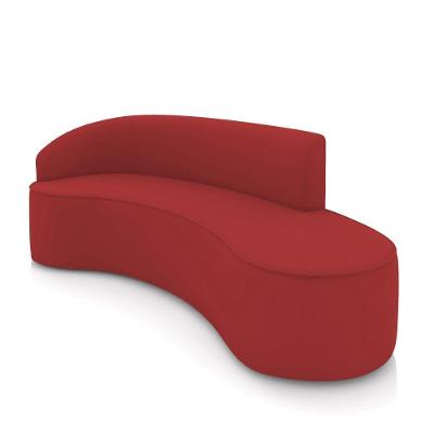 Sofá 4 Lugares Orgânico 220 Cm Morgan Veludo Marsala D03 - D'rossi