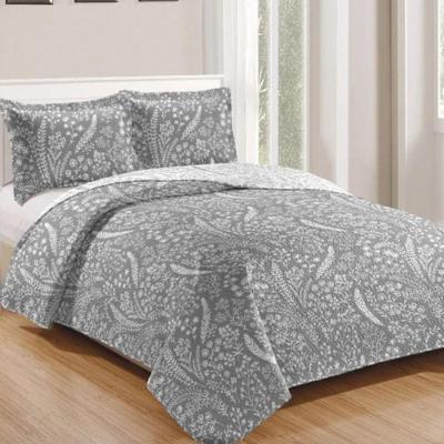 Kit Cobre Leito Colcha Daily Queen 3 Peças Dupla Face Estampado - Patchwork 46 - 100% Poliéster