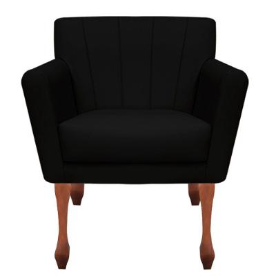 Poltrona Decorativa Clinicas Iza Retro Dritex sintetico Preto
