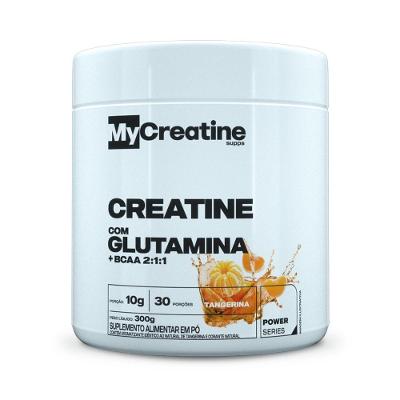 Creatina + Bcaa + Glutamina Mycreatine 300g Sabor Tangerina