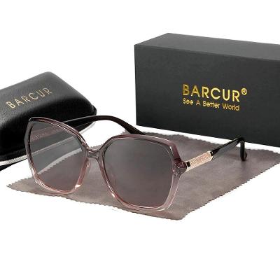 Óculos Polarizados Gradiente Fashion Borboleta Proteção Uv400 Marrom Gradiente