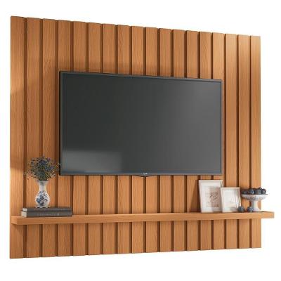 Painel Suspenso Link 1.6 Ripado Cinamomo Para Tv Até 60 - Hb Móveis Cinamomo
