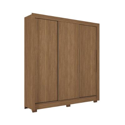 Guarda-roupa Casal 204cm 3 Pt 9 Gv Arnaut Estilo Mm Jatoba