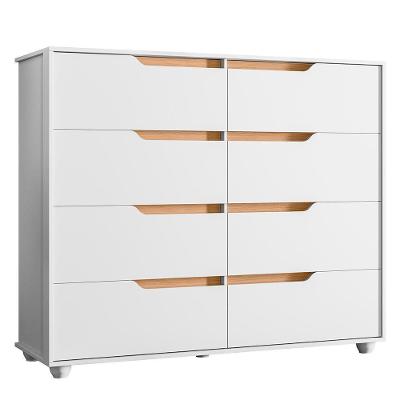Cômoda Doble 8 Gavetas Branco-freijó - Móveis Albatroz Branco-freijó