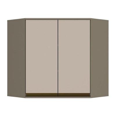 Armário Aéreo Canto Oblíquo 83cm Connect Duna-cristal - Móveis Henn Duna-cristal