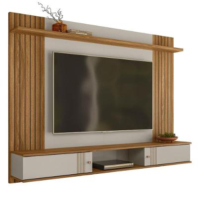 Painel Suspenso Denver Ripado Off White-nature Para Tv Até 70? - Peternella Móveis Off White-nature