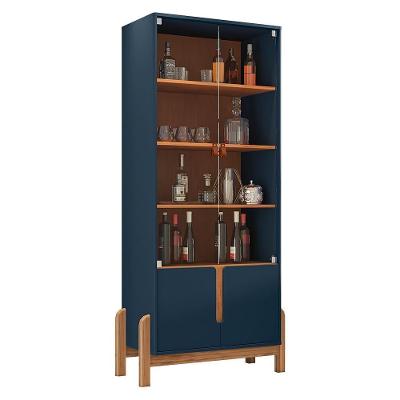 Cristaleira Lizz 4 Portas Azul Cobalto-cedro - Casa D Azul Cobalto-cedro