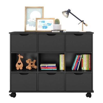 Nicho Organizador 1478 Com 6 Gavetas Preto - Qmovi Preto