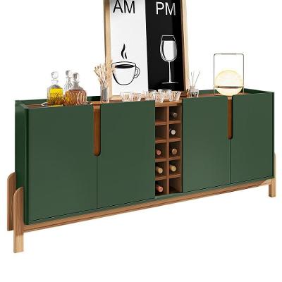 Buffet Aparador Lizz 190cm 4 Portas Com Adega Verde Oliva-cedro - Casa D Verde Oliva-cedro