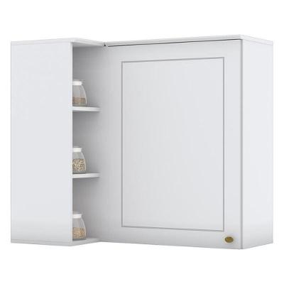 Armário Aéreo Canto Reto 1 Porta Americana Branco - Móveis Henn Branco