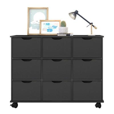 Nicho Organizador 1478 Com 9 Gavetas Preto - Qmovi Preto