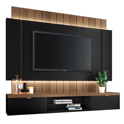 Home Suspenso Illusion 1.8 Preto-castanho Para Tv Até 55? - Hb Móveis Preto-castanho