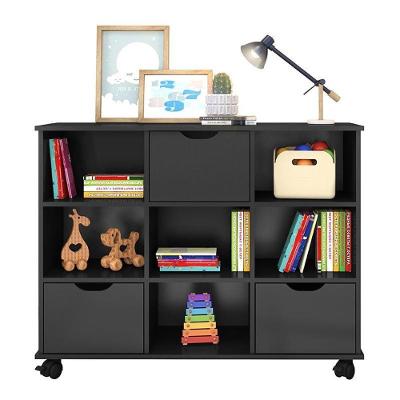 Nicho Organizador 1478 Com 3 Gavetas Preto - Qmovi Preto