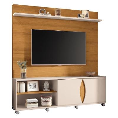 Estante Home Theater Luxor Cinamomo-off White Para Tv Até 65? - Hb Móveis Cinamomo-off White