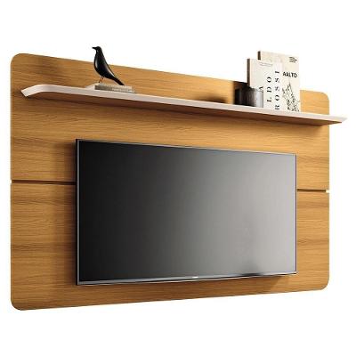 Painel Suspenso Curv 1.8 Cinamomo-off White Para Tv Até 70 - Hb Móveis Cinamomo-off White