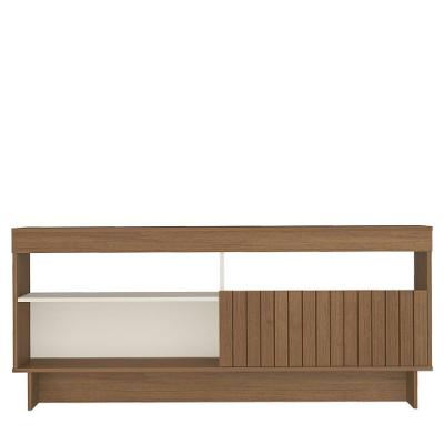 Rack Bancada Tv 65 Pol 160 Cm 1p Basculante Cinamomo Off White Arly