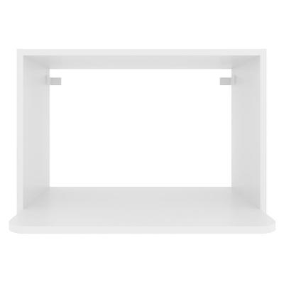 Armario Aereo Nicho Microondas 60 Cm Mdf Cz3319 Branco Tecno Mobili