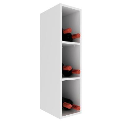 Armario Aereo Adega 3 Nichos 20 Cm Mdf Cz3318 Branco Tecno Mobili
