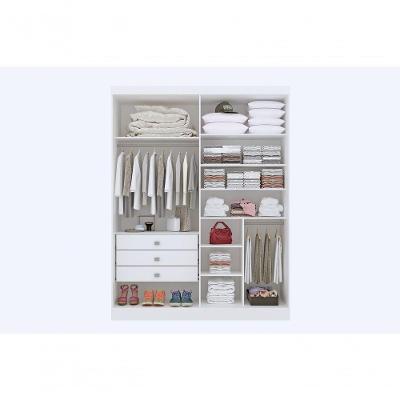 Guarda-roupa Da Vinci Plus 4 Portas 3 Gavetas Com Pés - D' Doro Branco