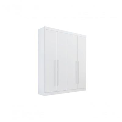 Guarda-roupa Da Vinci Plus 4 Portas 3 Gavetas Com Pés - D' Doro Branco