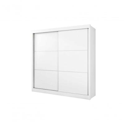 Guarda Roupa Casal Cancun 2 Portas 6 Gavetas Com Pés - D' Doro Branco