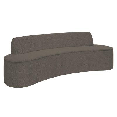 Sofá 4 Lugares Para Sala De Estar Living 260cm Koane D06 Bouclê Castor - Mpozenato