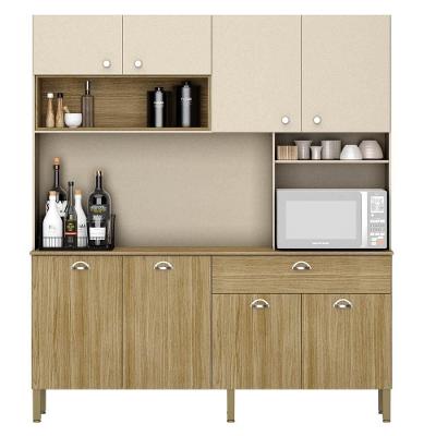 Armário De Cozinha Compacta 182cm Mary Z06 Freijó/vanilla - Mpozenato
