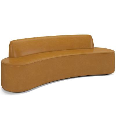 Sofá 4 Lugares Para Sala De Estar Living 260cm Koane D06 Sintético Caramelo - Mpozenato