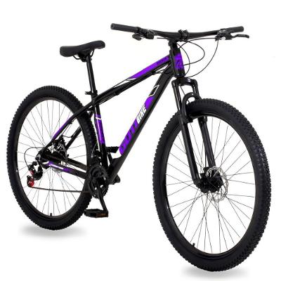 Bicicleta Aro 29 Alumínio Gott Rocker Freios A Disco Suspensão 21v 15.5 Preto Roxo