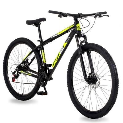 Bicicleta Aro 29 Alumínio 24v Rocker Freio A Disco Susp Gott 17 Preto Amarelo