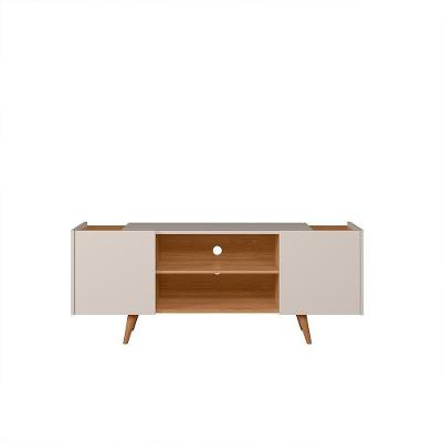Bancada River Para Tv Até 55 2 Portas - Colibri - Off White Matte - Frejo Off White Matte - Frejo