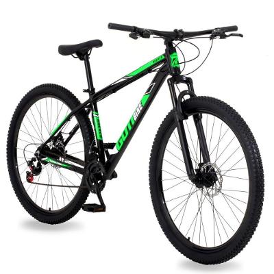 Bicicleta Aro 29 Alumínio Gott Rocker Freios A Disco Suspensão 21v 15.5 Preto Verde