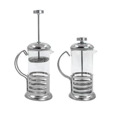 Cafeteira Prensa Francesa Infusor Cremeira Vidro E Aço Inox 350ml Cafe Cha