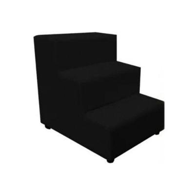 Escadinha Rampa Subir Sofá Cama Cães Cachorro Gato Suede Preto