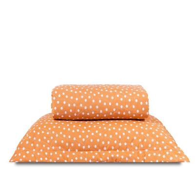 Cobre Leito Solteiro Classic Estampado 160 Fios 2 Peças Poa Terracota