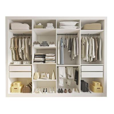Closet Casal Florença Sem Portas 4 Gavetas Minastex Branco