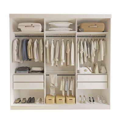 Closet Casal Paris Sem Portas 4 Gavetas Minastex Branco
