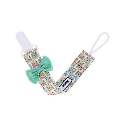 Prendedor De Chupeta Corujas Verde Personalizável Com Elástico E Estampa