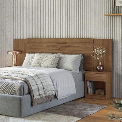 Cabeceira Casal 256cm 2 Gavetas Virgílio Estilo Mm Jatoba