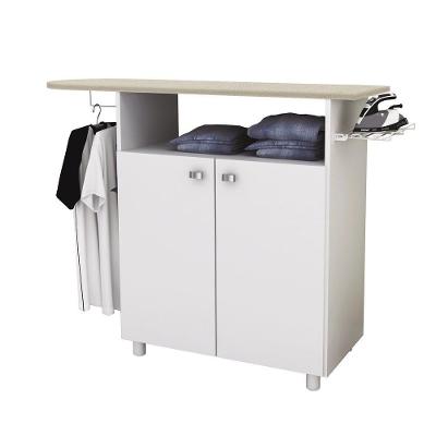 Balcão Com Tábua De Passar 2 Portas Tp3000 Branco - Tecno Mobili