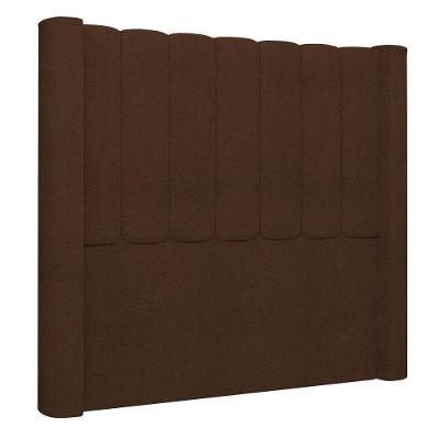 Cabeceira Casal Cama Box 140cm Claire I02 Bouclê Marrom - Mpozenato