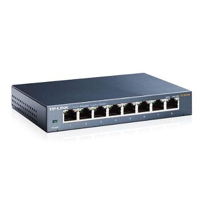 Switch 08 Portas Tp-Link Tl-Sg108 Gigabit 10/100/1000 Mbps